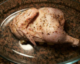 Foto del paso 24 de la receta: Pollo al horno con majado de hígado y patatas rojas asadas
