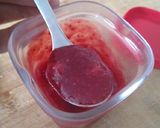Une image de l'étape 4 de Confiture framboise litchi.