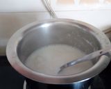 A picture of step 1 of Strawberry basundi.