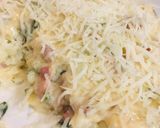 Tejszínes-krémsajtos cukkini szalonnás alappal recept fázis 6 fotója