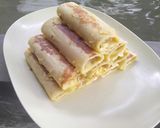 Foto langkah ke 6 dari resep Roti tawar gulung pisang keju.