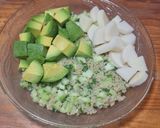 Foto del paso 5 de la receta: Bowl de quinoa y camarones