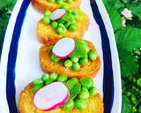 Pea and Mint bruschetta recipe step 2 photo