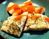 Foto del paso 3 de la receta: Cena saludable! Corvina, patatas con mojo rojo y ensalada 🥗