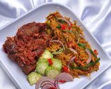 A picture of step 8 of African salad (Abacha).