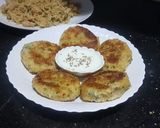 A picture of step 5 of Aloo chicken tikki.