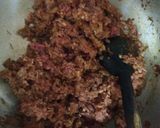 A picture of step 2 of Palak Qeema.