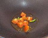 A picture of step 3 of Jhinge Aloo Posto.