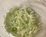 A picture of step 1 of Cucumber Yogurt Appetizer.
