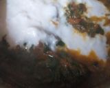 A picture of step 5 of Mutton palak gobhi.
