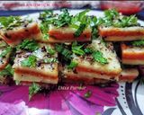 A picture of step 8 of Lasaniya / Garlic Sandwich Dhokla.