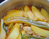 صورة لخطوة 4 من وصفة جواز بطاطا مع لوبيا خضراء 😋👌