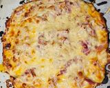 Foto del paso 1 de la receta: UNA Magnífica pizza con base de pollo con bacon jamón cocido y queso