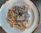 Foto langkah ke 5 dari resep Spaghetti Alfredo.