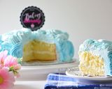 Foto langkah ke 4 dari resep Ombre Rosette Birthday Cake (3 bahan saja).