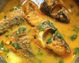 A picture of step 5 of Fish Curry.