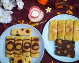 A picture of step 4 of Choco swirl patishapta(pancake).