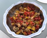 Une image de l'étape 9 de Saumon aux deux poivrons (recette plancha).