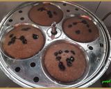 A picture of step 4 of Chocolate Idli.