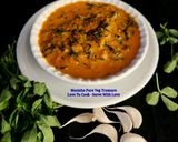 A picture of step 5 of Lasooni Methi.