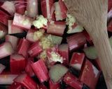 A picture of step 2 of Rice pudding with rhubarb and ginger - vegan.