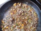 Fideos al wok de verduras y carne