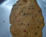 A picture of step 3 of Besan Mathri.
