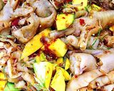 Hình bước làm 4 của món Chân gà trộn sate