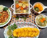 Hình bước làm 6 của món Mâm cơm nhiều màu sắc hấp dẫn
