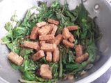 Sayur Pakis tumis Tempe