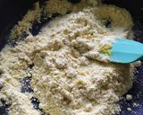 A picture of step 1 of Besan modak.