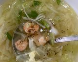 Hình bước làm 1 của món Canh bắp sú tôm nõn