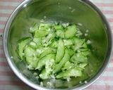 A picture of step 2 of Persimmon and Sweet Potato Salad Spiced with Wasabi.