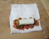 A picture of step 2 of Cheesy Vegetable Rolls.