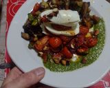 Foto del paso 6 de la receta: Mozzarella (pulpetta) de leche de búfala sobre colchón de verduras