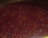 A picture of step 2 of Spaghetti with beans.