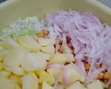 A picture of step 2 of Chatpata chana chat ❤❤.