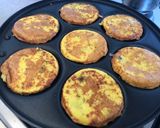 A picture of step 3 of Mini pancakes from leftover rice.