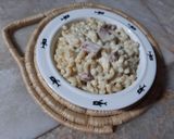 Une image de l'étape 5 de Coquillettes au saucisson et roquefort 🥣.