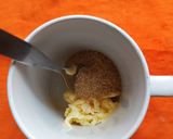 A picture of step 1 of Marmalade and Chocolate Mug cake in Microwave.