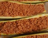 Pas rețetă Dovlecei umpluți cu carne tocată la cuptor! 3 fotografie
