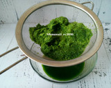 Foto langkah ke 4 dari resep Pandan Juice - Ekstrak Pandan/Pewarna Hijau Alami.