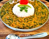 A picture of step 5 of Dal Palak - Spinach Green Moong dal with Basmati Rice - Iron-Packed Protein-Rich Comfort Meal.