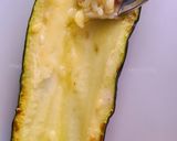 A picture of step 1 of Zucchini Boats Stuffed with Chicken in Air Fryer.
