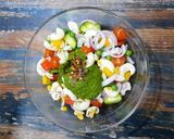 A picture of step 3 of Vegan Chimichurri Cold Pasta Salad.