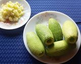 A picture of step 1 of Stuffed pointed gourd with prawn/ chingri patoler dorma.