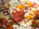 Arroz con molleja de pollo