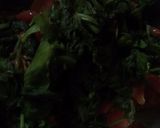 A picture of step 4 of Palak moongri.