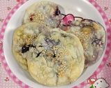 Foto langkah ke 9 dari resep 🍠Purple Sweet Potato (glutinous) pan-fry rice cake/mochi pancake🥞 | crispy, chewy (ubi ungu).