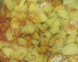 A picture of step 4 of Poori wali aloo ki tarkari.